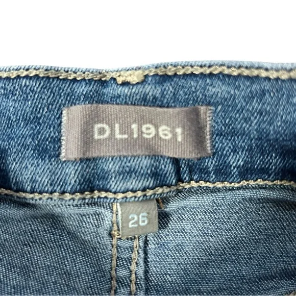 DL1961 Blue Flare Wide Leg Jeans - Picture 6 of 9